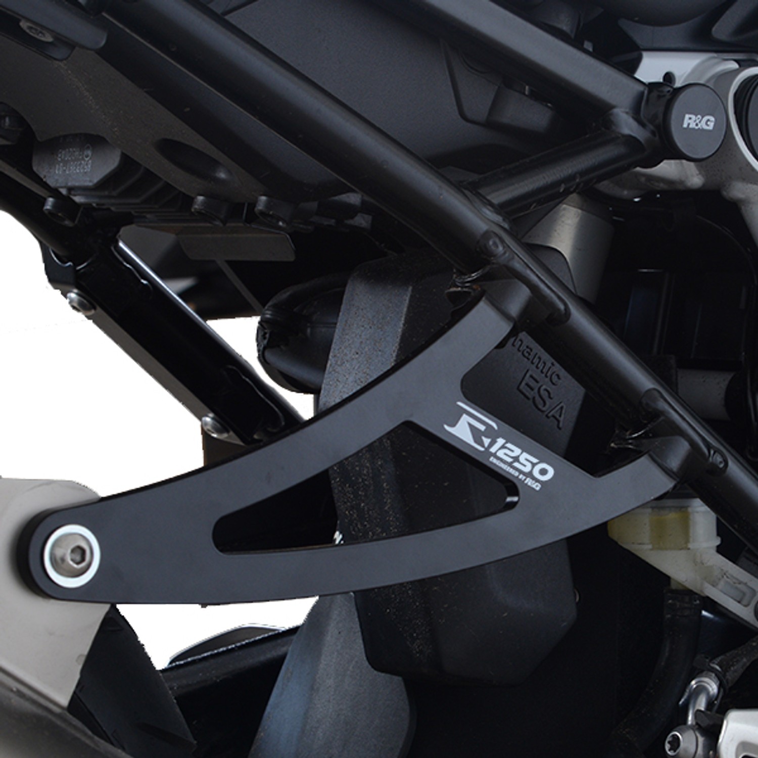 R&G Racing Exhaust Hanger (Black) for BMW R1250R/RS '19-'22 R&G Racing Exhaust Hanger (Black) for BMW R1250R/RS '19-'22
